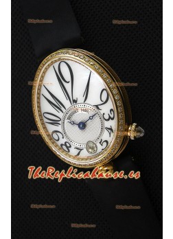 Breguet Reine De Naples Ladies Reloj Réplica Suizo a Espejo 1:1 de Oro Amarillo de 18K