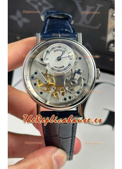 Breguet Tradition 7057BR/R9/9W6 Caja Acero Single Tourbillon Réplica Suiza Correa Azul