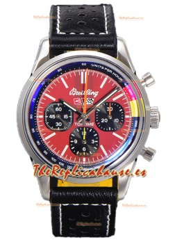 Breitling Top Time B01 Chevrolet Corvette Correa de Piel Reloj Réplica Suiza Espejo 1:1 