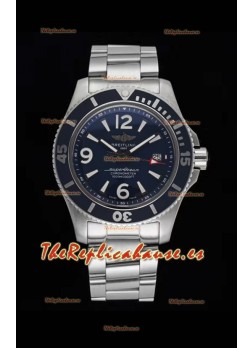 Breitling Superocean Automatic 44 Steel - Reloj Réplica a Espejo 1:1 Dial Azul Marino
