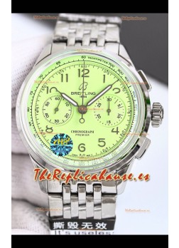 Breitling Premier B01 Chronograph 42 Edition Caja Acero Dial Verde - Reloj Réplica Espejo 1:1