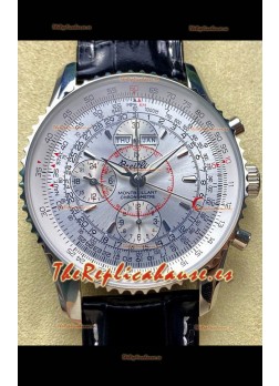Breitling Montbrilliant Superclone Reloj Réplica en Dial Blanco - Caja Acero 904L