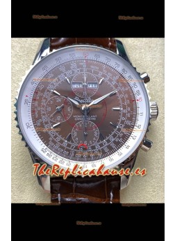 Breitling Montbrilliant Superclone Reloj Réplica in Dial Marrón - Caja Acero 904L