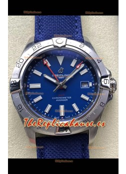 Breitling Avenger GMT Automatic 44 Reloj Réplica Suizo Super Clone 1:1  - Dial Azul 