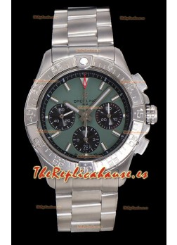 Reloj Breitling Super Clone Avenger B01 Cronógrafo Dial Verde 