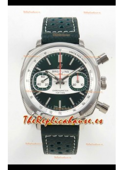 Breitling Top Time Super Clone Reloj Cronógrafo con Correa de Piel Negra