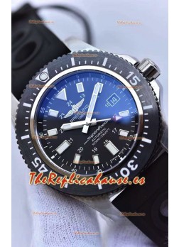 Breitling SuperOcean 44 Acero Especial - Reloj Réplica Suizo Mariner Azul con Correa de Goma