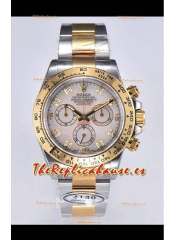 Rolex Cosmograph Daytona M116503-0007 Oro Amarillo 2 Tonos Movimiento Original Cal.4130 - Reloj Acero 904L