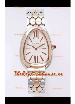 Bvlgari Serpenti Seduttori Edition Caja en Oro Rosado Dos Tonos Reloj Super Clone