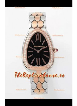 Bvlgari Serpenti Seduttori Edition Caja en Oro Rosado Dos Tonos Reloj Super Clone