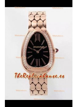 Bvlgari Serpenti Seduttori Edition en Caja Oro Rosado Reloj Super Clone