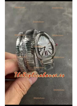 Bvlgari Serpenti Tubogas Double Spiral Acero Inoxidable Super Clone Reloj Réplica
