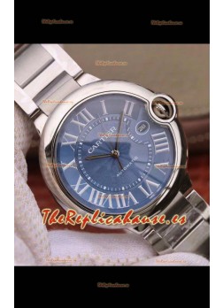 Ballon De Cartier Reloj Suizo Automático Calidad a Espejo 1:1 Caja en Acero 904L Dial Azul - 42MM