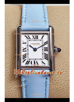 Cartier Tank Solo Reloj cuarto Suizo Caja en Acero Inoxidable 