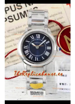 Cartier Ronde Must 29MM Cuarzo Suizo Dial Azul Reloj Réplica Suizo Espejo 1:1  