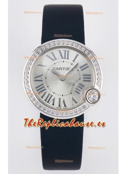 Ballon Blanc De Cartier Reloj Super Clone 30MM Caja Acero 