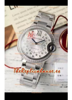 Ballon De Cartier Reloj Suizo Automático Calidad Espejo 1:1 33MM en Acero Inoxidable