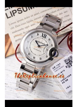 Ballon De Cartier Suizo Automático 1:1 Calidad Espejo 33MM en Caja Acero