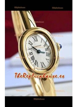 Baignoire De Cartier Oro Amarillo Reloj Réplica Cuarzo Super Clone