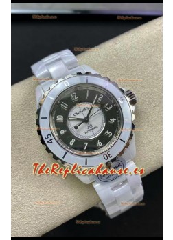 Chanel J12 38MM Caja Cerámica Blanca Reloj Automático Réplica Espejo 1:1