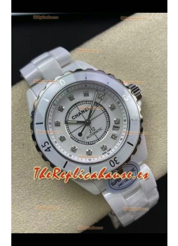 Chanel J12 38MM Caja Cerámica Blanca Reloj Automático Réplica Espejo 1:1