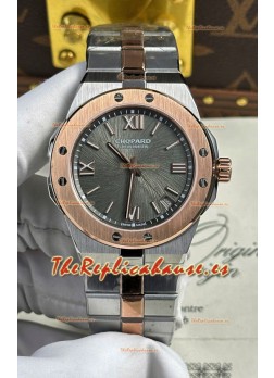 Chopard Alpine Eagle Dial Gris Oro Rosado Dos Tonos Super Clone Reloj Réplica 