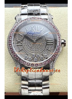 Chopard Happy Sport Super Clone Reloj Automático 36MM en Caja Acero Dial Moissanitas