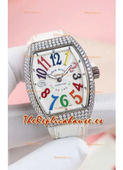 Franck Muller V32 Cuarzo Suizo Mossanite Reloj Réplica 1:1 36MM