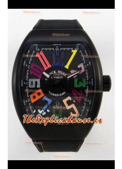 Franck Muller Super Clone Vanguard V45 Racing Carbono con Correa de Nylon