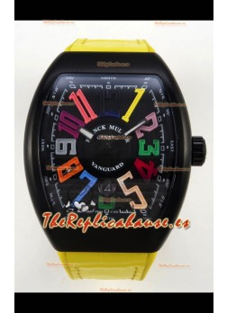 Franck Muller Super Clone Vanguard V45 Racing Carbono con Correa de Nylon