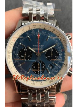 Breitling Navitimer 1 B01 Edición Cronógrafo 43MM - Dial Azul Reloj Réplica a Espejo 1:1 904L