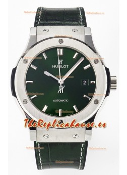 Hublot Super Clone Classic Fusion Titanium 42MM Reloj Réplica Espejo 1:1 Dial Verde