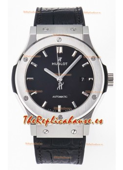 Hublot Super Clone Classic Fusion Titanium 42MM Reloj Réplica Espejo 1:1 Dial Negro