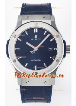 Hublot Super Clone Classic Fusion Titanium 42MM Reloj Réplica Espejo 1:1 Dial Azul