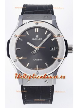 Hublot Super Clone Classic Fusion Titanium 42MM Reloj Réplica Espejo 1:1 Dial Gris