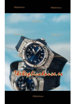 Hublot Big Bang One Click King Dial Azul Caja Acero Reloj Réplica Suizo 39MM