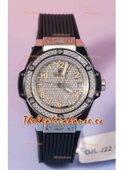 Hublot Big Bang One Click Mossanites Paved Dial Reloj Réplica Suizo