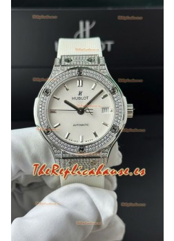 Hublot Super Clone Classic Fusion Titanium 38MM Reloj Réplica Espejo 1:1 Dial Blanco