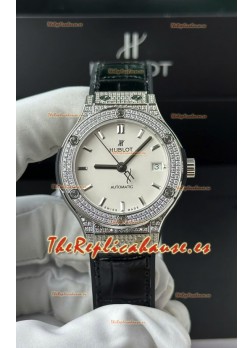 Hublot Super Clone Classic Fusion Titanium 38MM Reloj Réplica Espejo 1:1 Dial Blanco