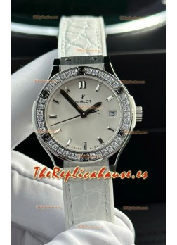 Hublot Super Clone Classic Fusion Titanium 33MM Reloj Réplica Espejo 1:1 Dial Blanco