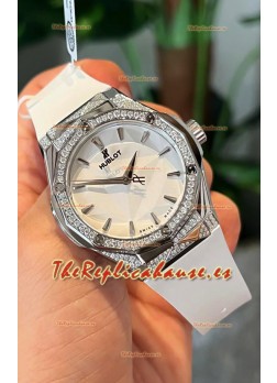 Hublot Classic Fusion Orlinski Pavimentado en Diamantes Edition Dial Blanco Reloj Réplica Suizo 40MM