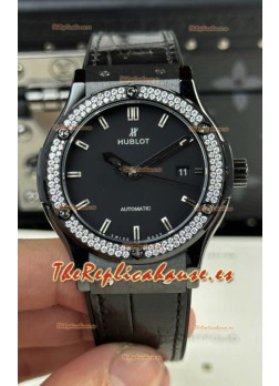Hublot Classic Fusion Ceramic Bisel Cristales de Swarovski 42MM Reloj Réplica Suizo