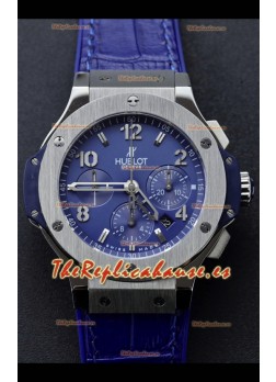 Hublot Super Clone Big Bang Edition Watch en Caja Titanio Dial Azul Réplica Espejo 1:1