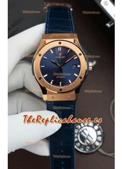 Reloj Hublot Super Clone Classic Fusion Titanium Rose Dial Dorado Azul 42MM