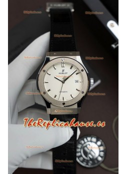 Reloj Hublot Super Clone Classic Fusion de 42 mm con Dial de Titanio Blanco