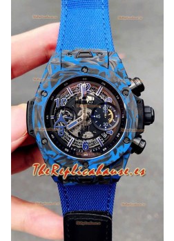 Réplica del Reloj  Hublot Big Bang Unico Cabono Azul Edición Las Vegas Boutique