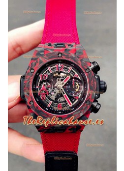 Hublot Big Bang Unico Red Carbon Las Vegas Boutique Edition Reloj Réplica Suizo