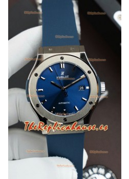 Reloj Hublot Super Clone Classic Fusion Titanio Dial Azul 42MM