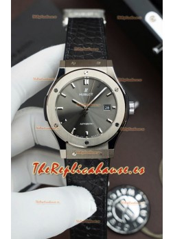 Reloj Hublot Super Clone Classic Fusion Titanio Dial Gris 42MM