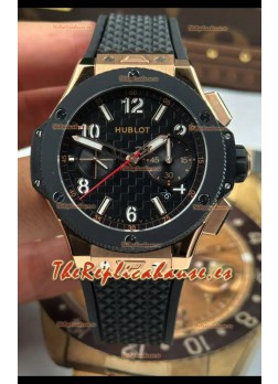 Hublot Big Bang Super Clone 20th Anniversary Titanium Caja Oro Rosado Reloj Réplica